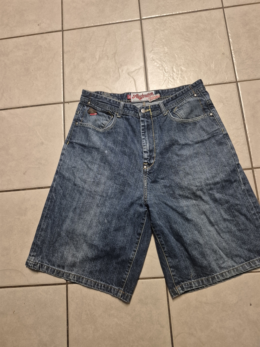 Akademiks Men's 36 Blue Denim Jean Shorts